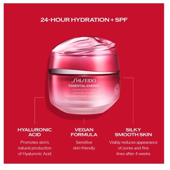 Shiseido Essential Energy Hydrating Day Cream SPF 20 w/Hyaluronic Acid - Picture 4 of 8
